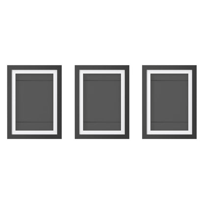 Artiss Photo Frame A4 3PCS Set PFS-A4-3P-BK