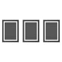 Artiss Photo Frame A4 3PCS Set PFS-A4-3P-BK