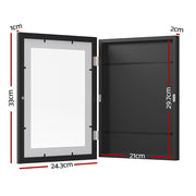 Artiss Photo Frame A4 3PCS Set PFS-A4-3P-BK