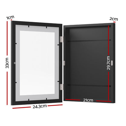Artiss Photo Frame A4 3PCS Set PFS-A4-3P-BK
