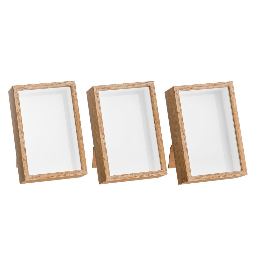 Artiss Photo Frame 3PCS Set 3D PFS-D-3D-H15-3P-WD