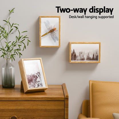 Artiss Photo Frame 3PCS Set 3D PFS-D-3D-H15-3P-WD
