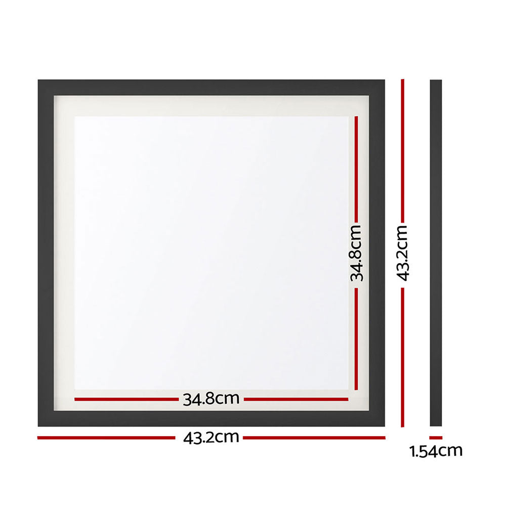 Artiss Photo Frame 2PCS Set Black PFS-D-H40-2P-BK