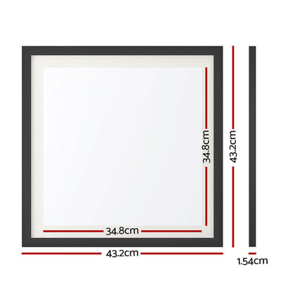 Artiss Photo Frame 2PCS Set Black PFS-D-H40-2P-BK