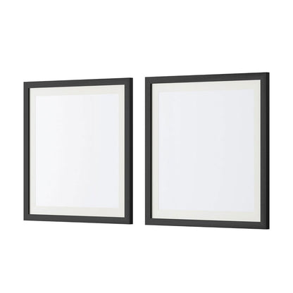 Artiss Photo Frame 2PCS Set Black PFS-D-H40-2P-BK