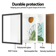 Artiss Photo Frame 2PCS Set Black PFS-D-H40-2P-BK