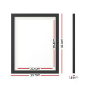 Artiss Photo Frame 3PCS Set Black PFS-H38-3P-BK