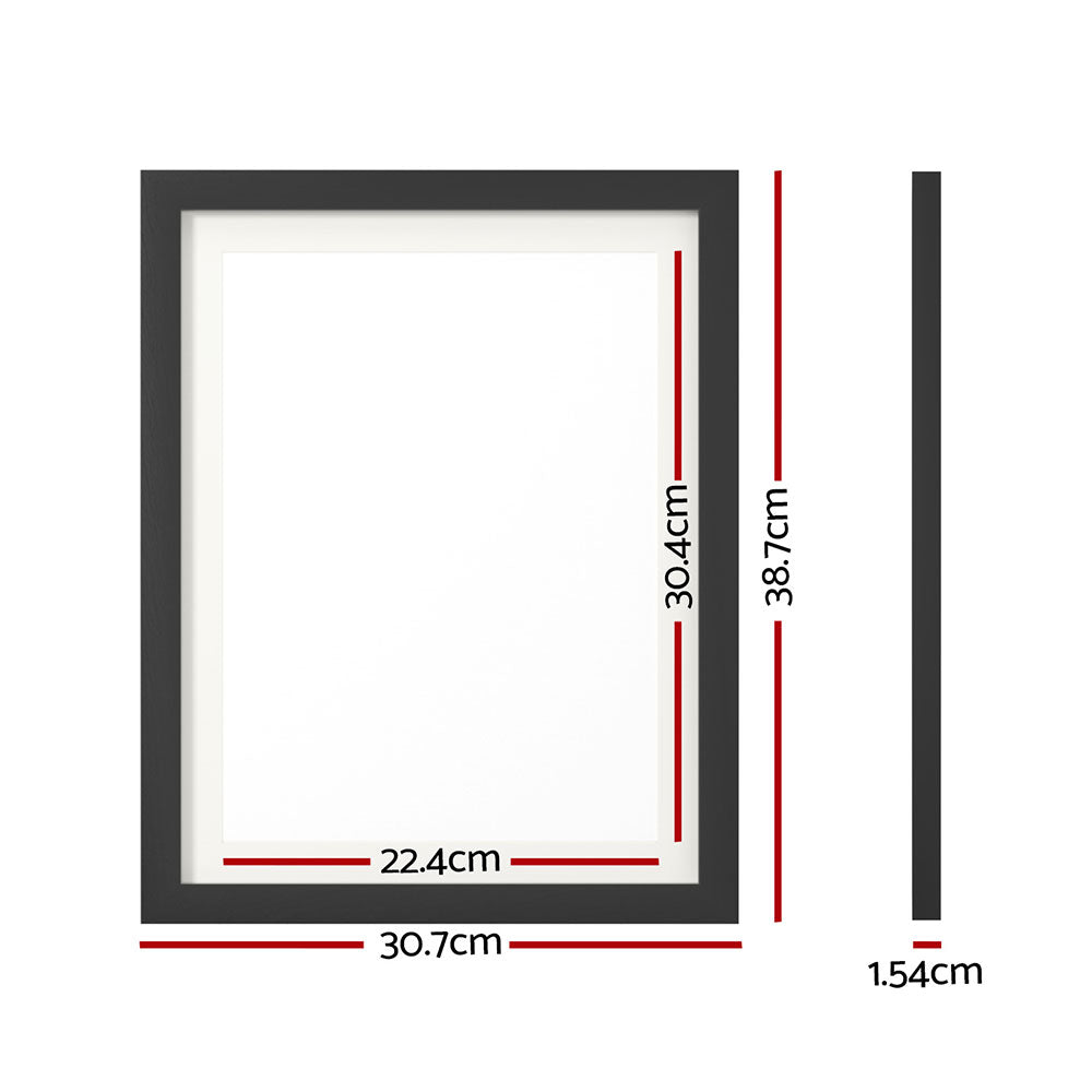 Artiss Photo Frame 3PCS Set Black PFS-H38-3P-BK