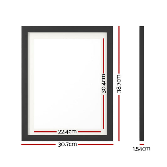 Artiss Photo Frame 3PCS Set Black PFS-H38-3P-BK