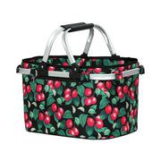 Alfresco Picnic Basket Folding Bag Hamper Food Storage Insulated PICNIC-BAG-CLOTH-BKFR