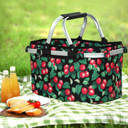 Alfresco Picnic Basket Folding Bag Hamper Food Storage Insulated PICNIC-BAG-CLOTH-BKFR