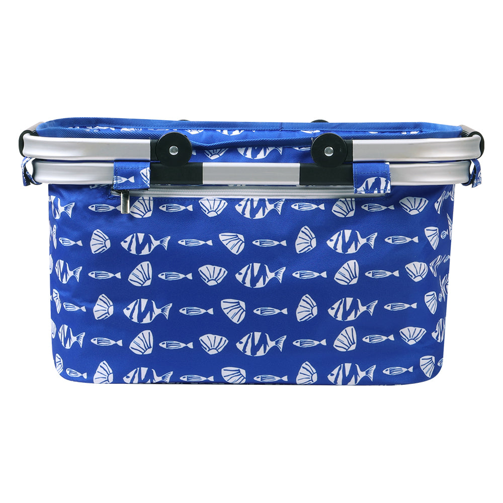 Alfresco Picnic Basket Folding Bag Hamper Food Insulated Storage PICNIC-BAG-CLOTH-BUFS