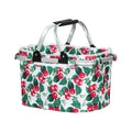 Alfresco Picnic Basket Set Folding Bag Hamper Insulated Food Storage PICNIC-BAG-CLOTH-WHFR