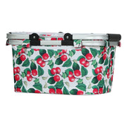 Alfresco Picnic Basket Set Folding Bag Hamper Insulated Food Storage PICNIC-BAG-CLOTH-WHFR