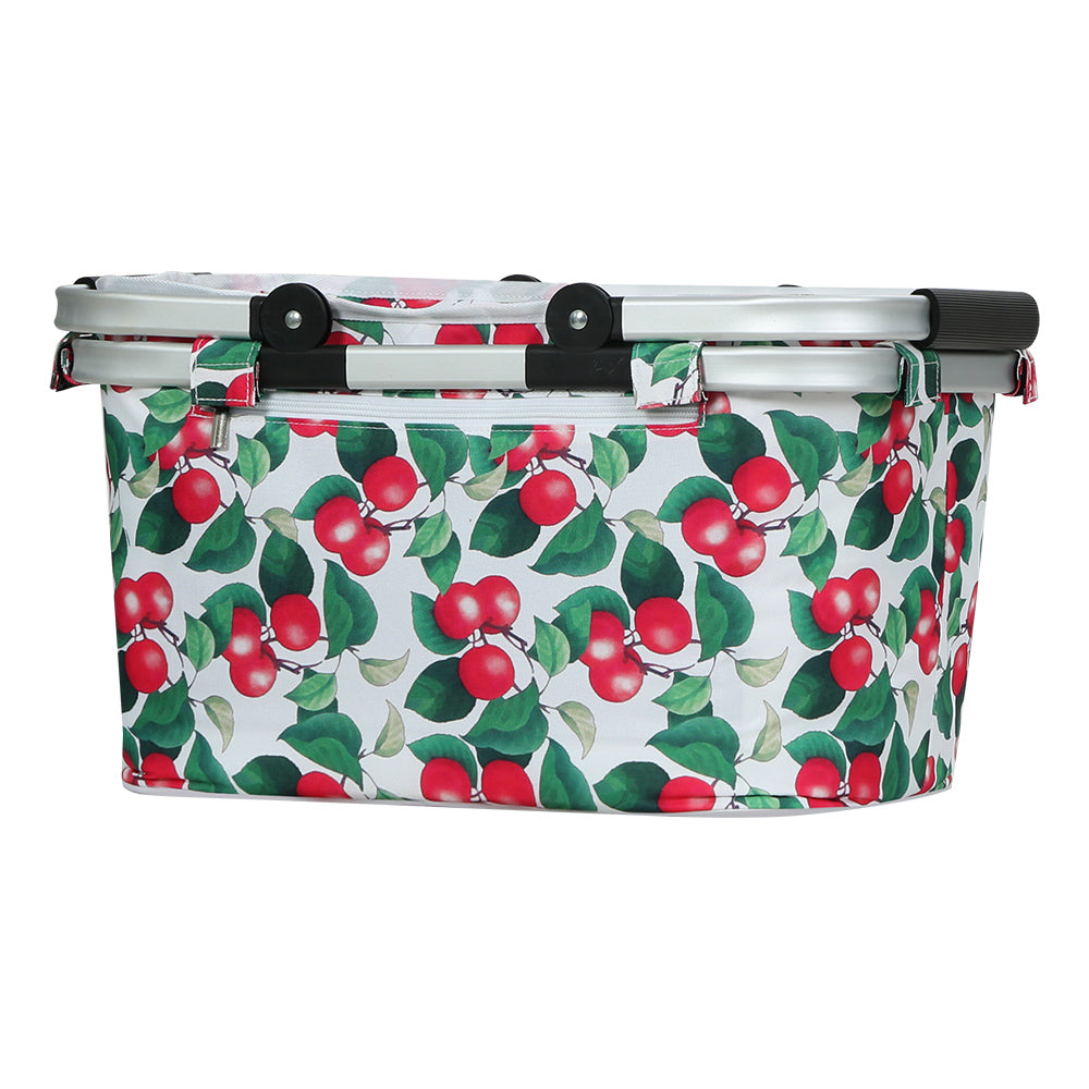 Alfresco Picnic Basket Set Folding Bag Hamper Insulated Food Storage PICNIC-BAG-CLOTH-WHFR