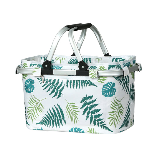 Alfresco Picnic Basket Folding Bag Hamper Insulated Food Storage PICNIC-BAG-CLOTH-WHLE