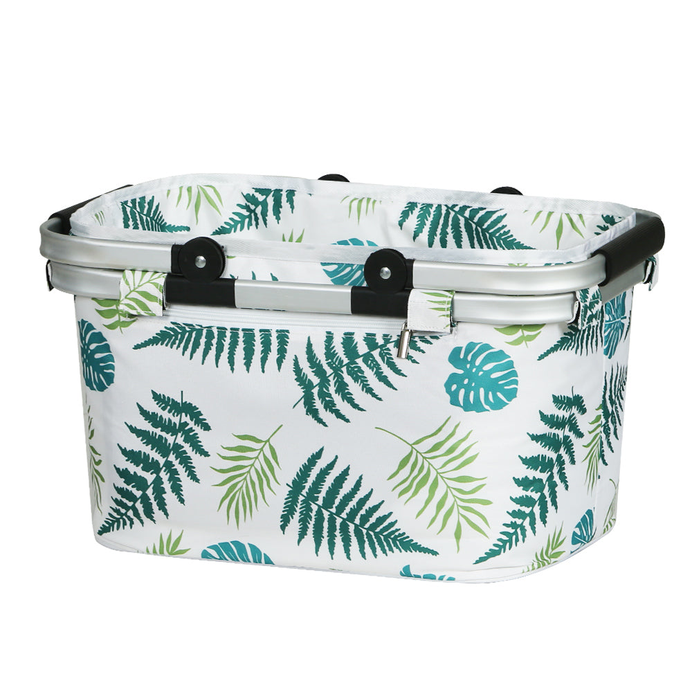 Alfresco Picnic Basket Folding Bag Hamper Insulated Food Storage PICNIC-BAG-CLOTH-WHLE