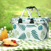 Alfresco Picnic Basket Folding Bag Hamper Insulated Food Storage PICNIC-BAG-CLOTH-WHLE