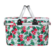 Alfresco Picnic Basket Folding Bag Hamper Insulated Food Cover Storage PICNIC-BAG-COVER-WHFR