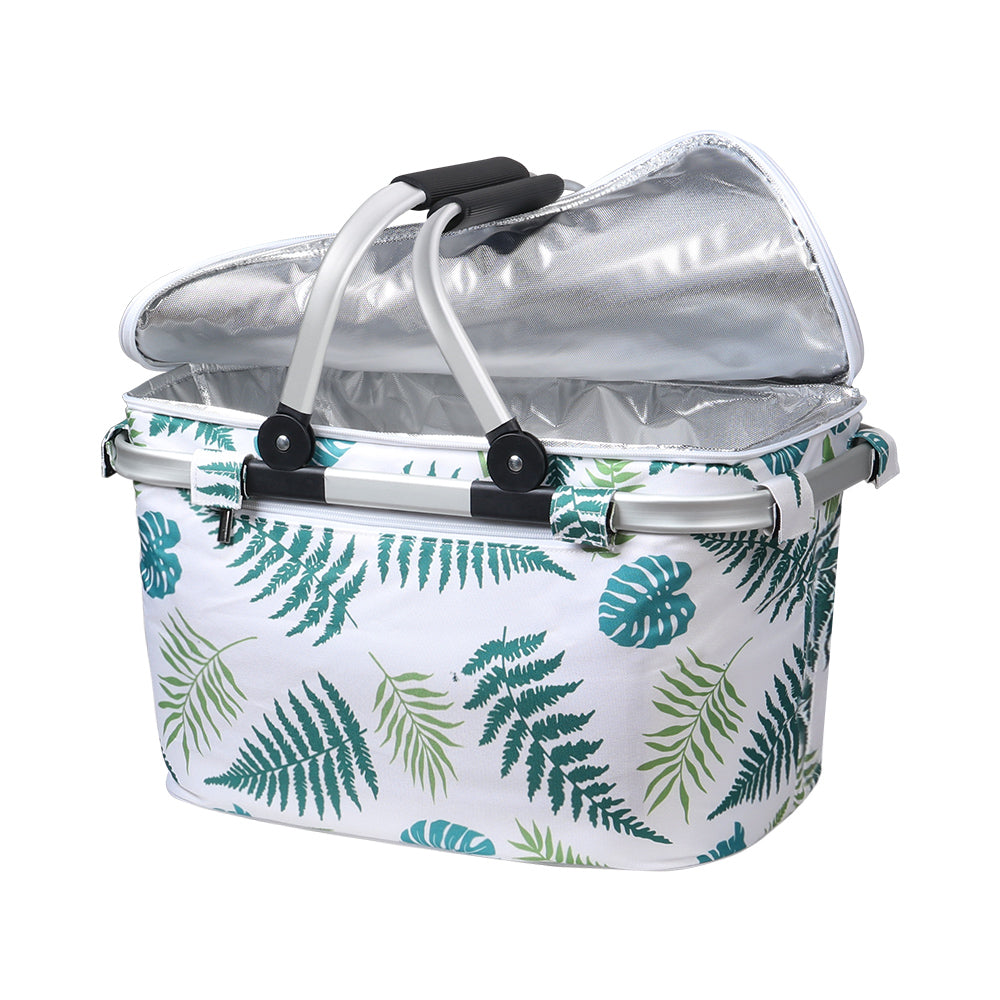 Alfresco Picnic Basket Folding Bag Insulated Hamper Food Cover Storage PICNIC-BAG-COVER-WHLE