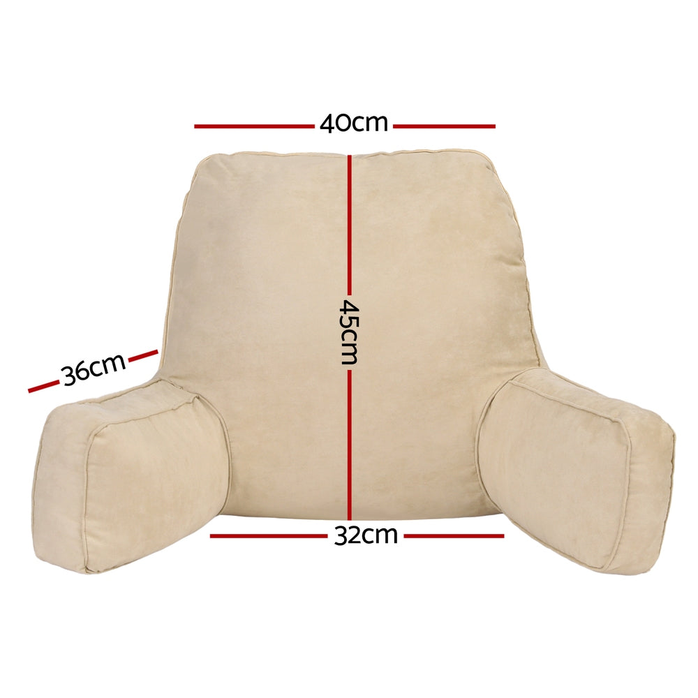 Giselle Reading Pillow Back Rest Lumbar Support Cushion Oatmeal PILLOW-BACK-OAT