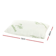Giselle Bedding 4 Pack Bamboo Pillow Family Hotel PILLOW-BAM-2M2F