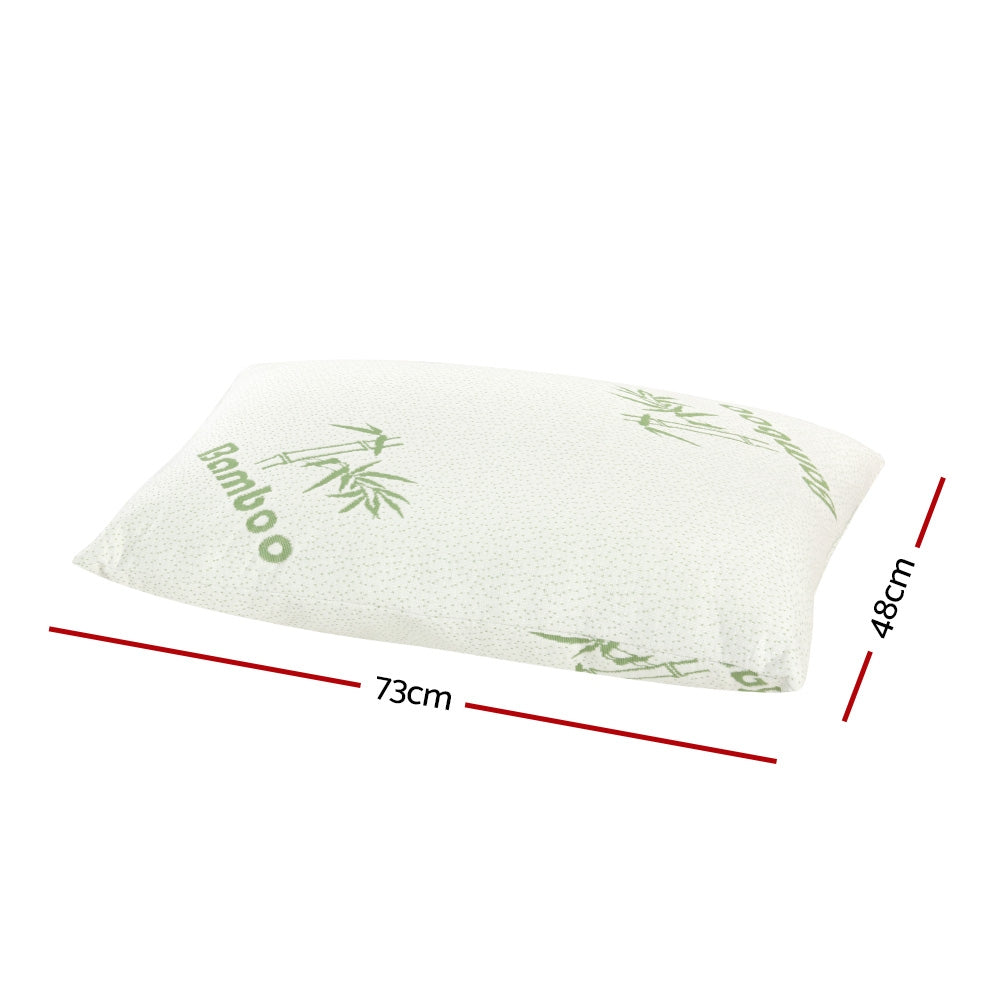 Giselle Bedding 4 Pack Bamboo Pillow Family Hotel PILLOW-BAM-2M2F