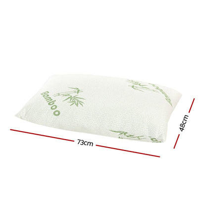 Giselle Bedding 4 Pack Bamboo Pillow Family Hotel PILLOW-BAM-2M2F