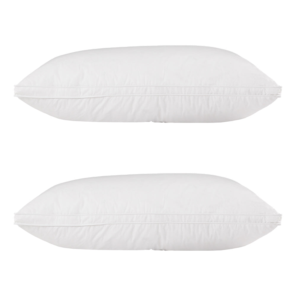 Giselle Bedding Duck Feather Down Pillow Luxury Twin Pack PILLOW-DFD-WALLX2