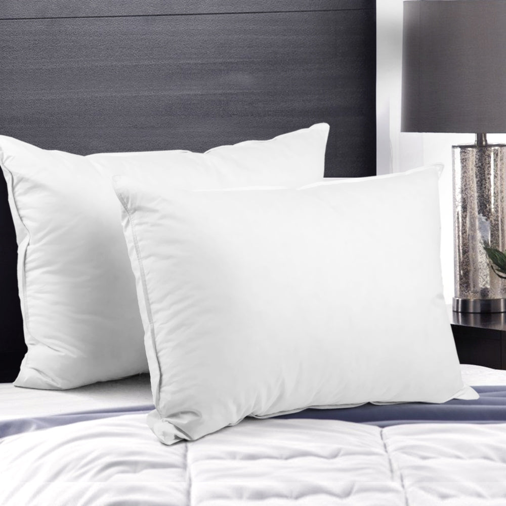 Giselle Bedding Duck Feather Down Pillow Twin Pack PILLOW-DFD-X2
