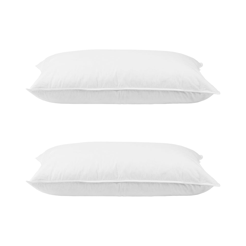 Giselle Bedding Duck Feather Down Pillow Twin Pack PILLOW-DFD-X2