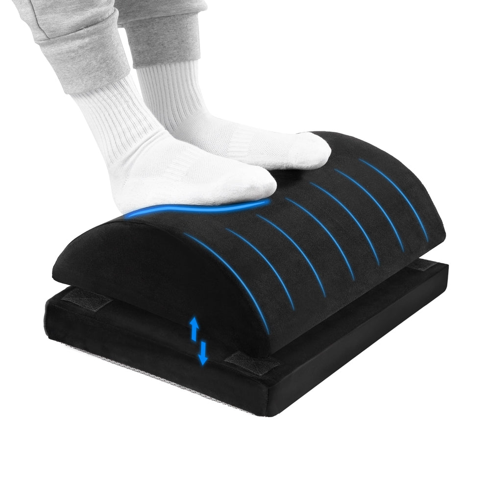 Giselle Memory Foam Footrest Cushion Adjustable Pillow PILLOW-FOOT-AD-BK