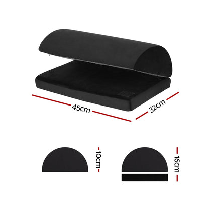 Giselle Memory Foam Footrest Cushion Adjustable Pillow PILLOW-FOOT-AD-BK