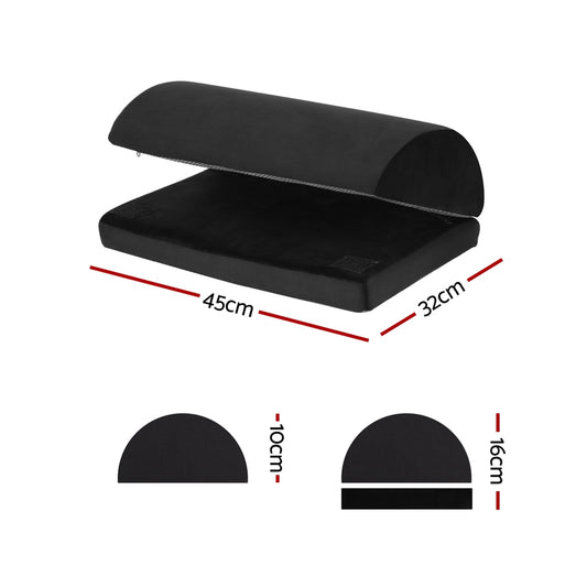 Giselle Memory Foam Footrest Cushion Adjustable Pillow PILLOW-FOOT-AD-BK