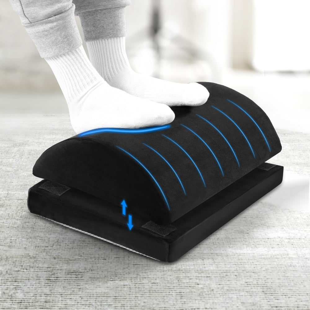 Giselle Memory Foam Footrest Cushion Adjustable Pillow PILLOW-FOOT-AD-BK