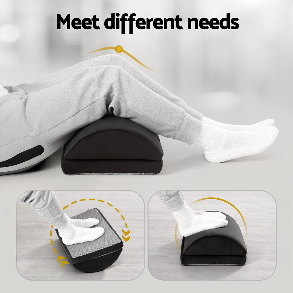 Giselle Memory Foam Footrest Cushion Adjustable Pillow PILLOW-FOOT-AD-BK