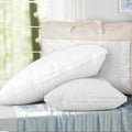 Giselle Bedding Goose Feather Down Pillow Luxury Twin Pack PILLOW-GOOSE-WALLX2