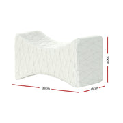Giselle Bedding Memory Foam Leg Knee Pillow PILLOW-KNEE-WH