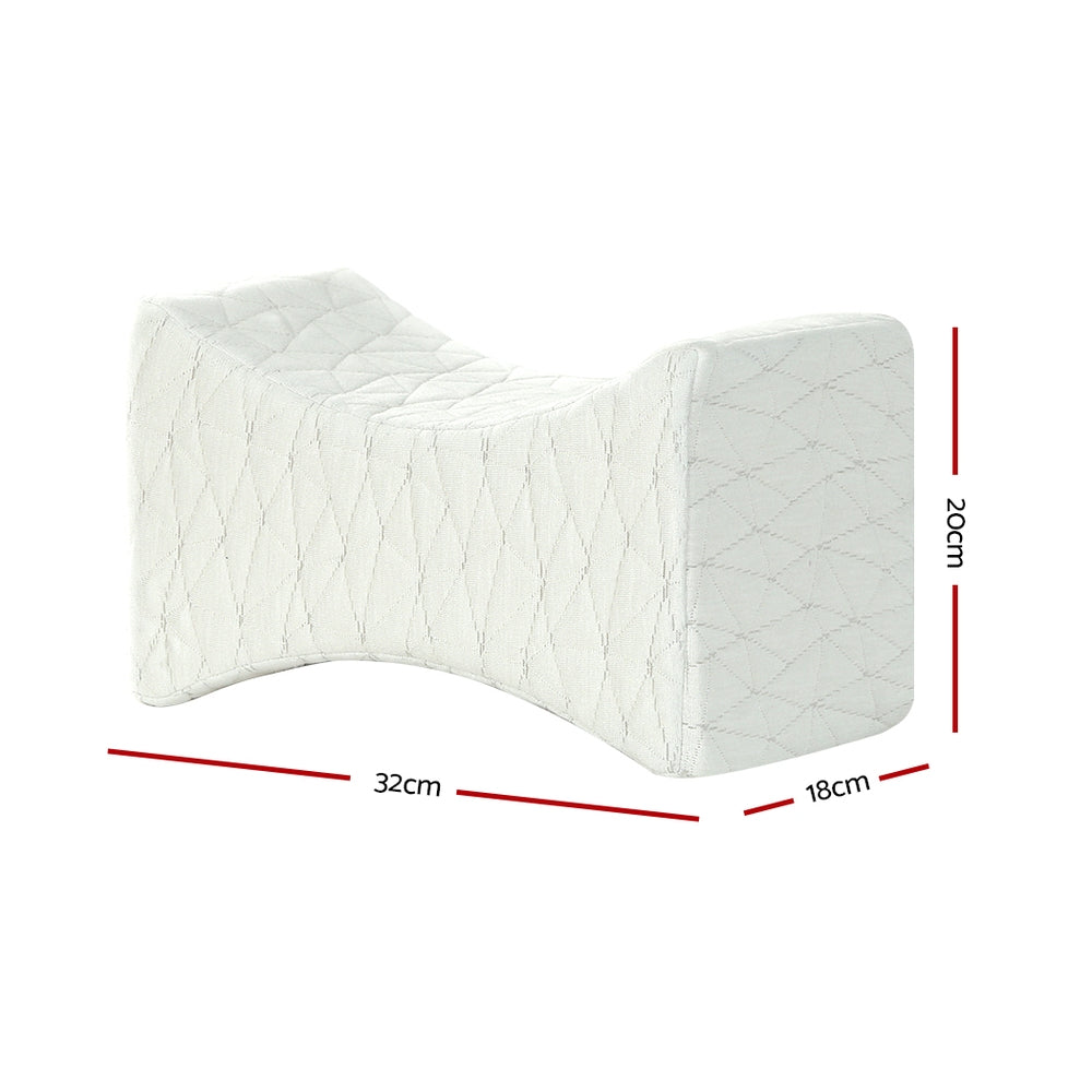 Giselle Bedding Memory Foam Leg Knee Pillow PILLOW-KNEE-WH