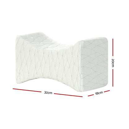 Giselle Bedding Memory Foam Leg Knee Pillow PILLOW-KNEE-WH