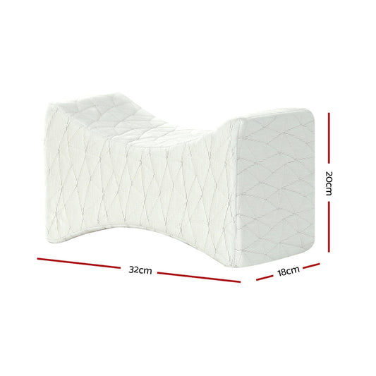 Giselle Bedding Memory Foam Leg Knee Pillow PILLOW-KNEE-WH