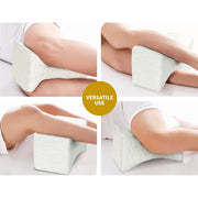 Giselle Bedding Memory Foam Leg Knee Pillow PILLOW-KNEE-WH