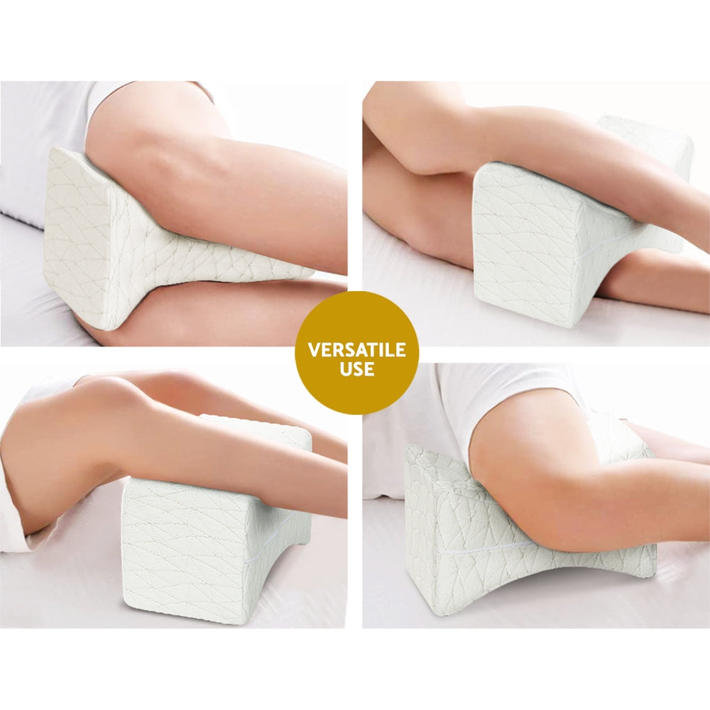 Giselle Bedding Memory Foam Leg Knee Pillow PILLOW-KNEE-WH
