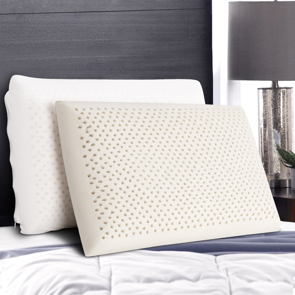 Giselle Bedding Natural Latex Pillow Classic Twin Pack PILLOW-LT-SHED-X2