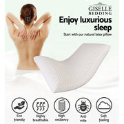 Giselle Bedding Natural Latex Pillow Classic Twin Pack PILLOW-LT-SHED-X2