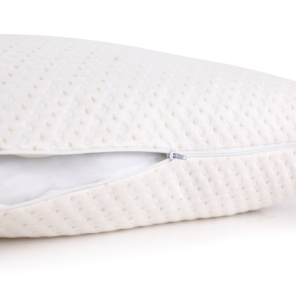 Giselle Bedding Memory Foam Pillow Bamboo Cover Twin Pack PILLOW-MEFO-BAM-S