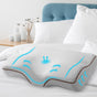 Giselle Memory Foam Pillow Neck Cervical Butterfly Ergonomic Support Grey PILLOW-MEFO-BTFL-GY