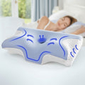 Giselle Bedding Memory Foam Pillow Ergonomic Contour PILLOW-MEFO-ERG-WH