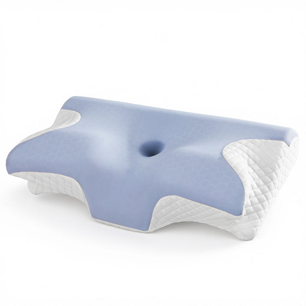 Giselle Bedding Memory Foam Pillow Ergonomic Contour PILLOW-MEFO-ERG-WH