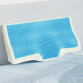 Giselle Cervical Pillow Memory Foam Contour Pillow Neck Support Cool Gel PILLOW-MEFO-GEL-BTFL